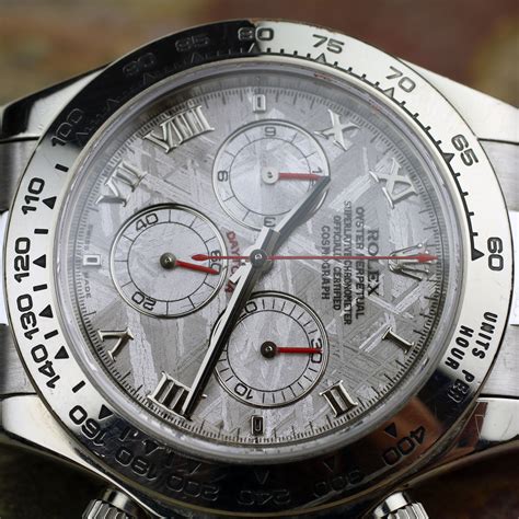 daytona meteorite rolex|rolex daytona cosmograph white gold.